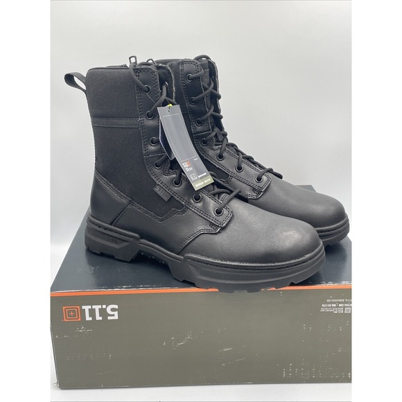 5.11 TACTICAL 12454 Speed 4.0 8" Side Zip Mens Tactical Boots - Size 9.5 R Black - Picture 1 of 8